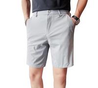 Aislor Summer Men's Golf Shorts, Quick-Dry Thin, Casual Trendy, Plus-Size 5-Length Gray 31