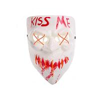 Aislor Unisex Costume Halloween Mask Max Fun Halloween Scary Horror Party Creepy Mask Carnival Accessory Items Orange One Size