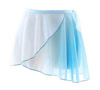 Aislor Women Asymmetric Chiffon Ballet Wrap Skirt Dance Wrap Over Scarf Skirt Skate Type B One Size