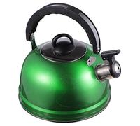 AISNXOQI 1 Piece 1. 2L Stainless Steel Kettle Whistling Kettle Whistling Kettle for Induction Cookers Gas Cookers All Hotplates-Grün