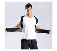 AISNXOQI Adjustable Posture Corrector Back Support Shoulder Back Posture Correction Spine Posture Corrector Postural Fixer Tape (Color : Black, Size : XX-Large)