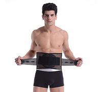 AISNXOQI Back Brace Lumbar Lower Belt Brace Splints Support Waist Trainer Belt Posture Corrector with Dual Adjustable Straps and Breathable Panels for Back Pain and Stress Relief,L