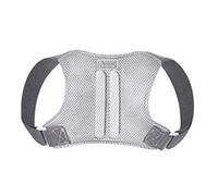 AISNXOQI Back Brace Posture Corrector Unisex Adjustable Hunchback Back Spine Support Posture Correct Brace Pain Relief Soft Stylish Lightweight for Neck Back Shoulders Improve Bad Habits,Gray,M