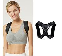 AISNXOQI Back Support Brace Posture Corrector Waist Trainer Corset Tummy Control Body Shaper Breathable Clavicle Support Shoulder Posture Correction for Spinal Neck Shoulder,L