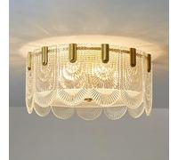 AISNXOQI Crystal 20.8" Round Chandeliers Compatible with Dining Room E14 Pendant Light Fixtures gold Luxury Ceiling Chandelier