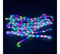 AISNXOQI Dc5v 200ct 15/20/25/30mm Pitch Ws2811 Led Pebble Pixel String Light Rgb Addressable Full Color Ip67 Tsparent Wire 13.5mm, 50mm Pitch10m, XConnect pigtails