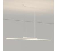 AISNXOQI Dimmable Linear Pendant Light Modern Hanging Ceiling Lamp Kitchen Island Lighting Fixture Long Strip Chandeliers for Dining Table Living Room Office Lights with Remote Control Decorations