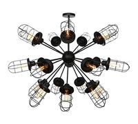 AISNXOQI Faucet E27 Black Light Industrial Rustic Chandeliers Sputnik Chandelier Farmhouse Lighting Chandelier Modern Chic Industrial Dining .Light water-tap