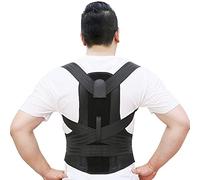 AISNXOQI Large Posture Corrector Large Size Strong Adult Kyphosis Correction Belt Soft Breathable Comfort Effective Back Shoulder Clavicle Support Neck Pain Relief,4XL