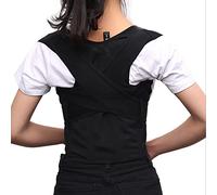 AISNXOQI Posture Corrector Adjustable Back Brace Posture Shoulder Back Lumber Support Belt Back Corrector Hunchback Correction Belt for Adults Childre Help Correct The Problem of Hunchback,Black,M