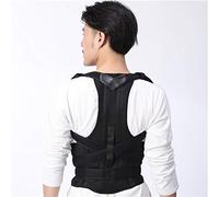 AISNXOQI Posture Corrector Back Brace for Male and Female Adult Students, The Posture Straightening Device Prevents The Hunchback and Corrects The Spine Curve of The Back,Black,XL