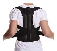 AISNXOQI Posture Corrector Back Posture Brace Clavicle Back Support Stop Slouching and Hunching Adjustable Back Trainer for Men and Women (Color : Black, Size : XL 80-95cm)