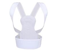AISNXOQI Posture Corrector for Women Back Support Straightener Adjustable Comfort Invisible Belt Adult Students for Neck Shoulder Back Pain Relief Fully,White,M