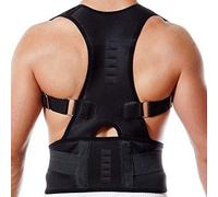 AISNXOQI Posture Corrector Spinal Support Body Shaper Power Magnetic Correction Band for Adult Spine Adjustable Sports Support Trainer with Exercise Resistance Stretch Band