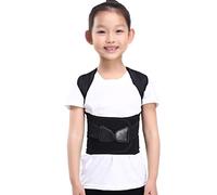 AISNXOQI Posture Corrector with Adjustable Back Support Comfortable Breathable Support Back Brace Provide Pain Relief for Neck Back Shoulders Posture Brace Effectively Relieve Shoulder Neck,Black,S