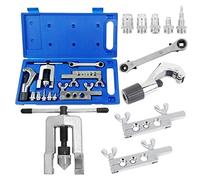 Aisny 10 PCS Brake Line Flaring Tool, Set Pipe Cutter Flaring Device Air Conditioning Pipe Flaring Tool Pipe Cutter Ratchet Wrench for Copper Plastic Aluminium Pipes Car Tool Equipment