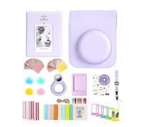 Aisnyho 12 in 1 Accessories Kit for Fujifilm Instax Mini 12 Instant Camera with Camera Case+Photo Album & Frames+DIY Sticker+Selfie Lens+Wall Hanging Frame+Colored Filter (Lilac Purple)