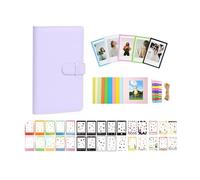 Aisnyho Instant Film Accessories Kit for Instax Mini LiPlay 12 11 9 8+ 8 evo 99 SE 40 90 70 50S 26 25 7S Camera,Include Album/Film Stickers/Magnetic Photo Frames/Hanging Frame (Lilac Purple)