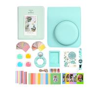 Aisnyho Mini 13 Accessories Kit for Instax Mini 13 Instant Camera,Including Camera Case/Photo Album & Frames/Colored Filter/Selfie Lens/DIY Sticker/Wall Hanging Frame (Lagoon Green)