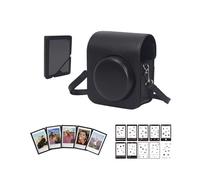 Aisnyho Mini 41 Case for Fujifilm Instax Mini 41 Camera,PU Leather Protective Case Storage Cover Bag with Photo Album/Magnetic Photo Frame/Mini Film Border Stickers (Black)