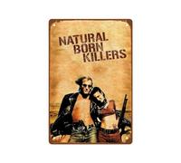 AISONSITE Natural Born Killers Movie Man Cave Decor Vintage Movie Posters Metal Wall Tin Sign Retro Gift Vintage Decorations 8"x12"