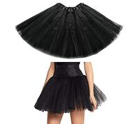 AISOO Girls Tutu Skirts Toddler Kids Princess Dress 3 Layered Ruffle Tiered Ballet Dance Performance Tulle Costumes for Christmas New Year Birthday Theme Party Holiday Wedding Daily Wear, Solid Black