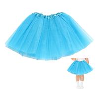 AISOO Girls Tutu Skirts Toddler Kids Princess Dress Ruffle Tiered Ballet Dance Performance Tulle Costumes for Christmas Halloween New Year Birthday Theme Party Holiday Wedding Daily Wear, Blu Cielo