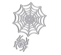 Aisoway 1 Set Die Cuts Spider Cobweb Metal Cutting Dies Stamps Embossing Stencil for Diy Scrapbook Album Paper Card Halloween Christmas