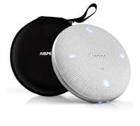 AISPEECH Bluetooth Conference Speakerphone M4 Conference Microphone with AI Noise Reduction AI Transcription Full-Duplex 360° Omnidirectional Voice Pickup USB Speaker for Teams Zoom Home Office, Gray