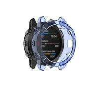 AISPORTS 2 Pack Compatible for Garmin Fenix 6/6 Pro Case, Ultra-Thin Soft Flexible TPU Silicone Edge Bumper Case Shockproof Impact Resistant Frame Shell Protective Case Cover for Garmin Fenix 6/6 Pro