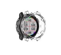 AISPORTS 2 Pack Compatible for Garmin Fenix 6S/Fenix 6S Pro Case, Ultra-Thin Soft TPU Silicone Edge Bumper Case Shockproof Impact Resistant Frame Shell Protective Case Cover for Garmin Fenix 6S/6S Pro