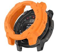 AISPORTS 2 Pack Compatible for Garmin Instinct 3 45mm Case, Soft Flexible TPU Silicone Edge Rugged Shockproof Bumper Case Armor Frame Watch Case Skin Shell Protective Cover for Garmin Instinct 3 45mm