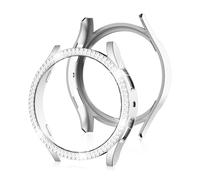 AISPORTS 2 Pack Compatible for Samsung Galaxy Watch 6 40mm Case for Women, Hard PC Edge Bumper Case Bling Glitter Crystal Diamond Rhinestone Frame Shell Protective Case Cover for Galaxy Watch 6 40mm