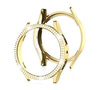 AISPORTS 2 Pack Compatible for Samsung Galaxy Watch 7 40mm Case for Women, Hard PC Edge Bumper Case Bling Glitter Crystal Diamond Rhinestone Frame Shell Protective Case Cover for Galaxy Watch 7 40mm