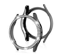 AISPORTS 2 Pack Compatible for Samsung Galaxy Watch 7 40mm Case for Women, Hard PC Edge Bumper Case Bling Glitter Crystal Diamond Rhinestone Frame Shell Protective Case Cover for Galaxy Watch 7 40mm