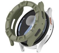 AISPORTS 2 Pack Compatible for Samsung Galaxy Watch 7 44mm Case, Soft TPU Silicone Edge Rugged Shockproof Bumper Case Armor Frame Watch Case Skin Shell Protective Case Cover for Samsung Galaxy 7 44mm