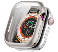 AISPORTS 2 Pack Compatible With Apple Watch Series 10 46mm, Ultra Thin Soft TPU Silicone Bumper Case Full Coverage Protective Cover for iWatch