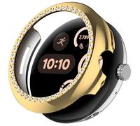 AISPORTS 2 Pack Compatible with Google Pixel Watch 3 41mm Case for Women, Hard PC Edge Bumper Case Bling Glitter Crystal Diamond Rhinestone Frame Shell Protective Case Cover for Pixel Watch 3 41mm/2/1
