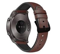 AISPORTS 22mm Quick Release Watch Strap Compatible with Garmin Vivoactive 4 Strap for Women Men, Leather Silicone Hybrid Sport Wristband Replacement Strap for Amazfit GTR 2/GTR 2e/GTR 47mm/Stratos