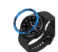 AISPORTS Bezel Ring Compatible for Samsung Galaxy Watch 4 Classic 46mm Bezel Loop Adhesive Cover Anti Scratch Stainless Steel Metal Bezel Protective Case Cover for Samsung Galaxy Watch 4 Classic 46mm