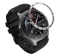 AISPORTS Bezel Ring Compatible for Samsung Gear S3 Frontier/Classic Bezel Loop Adhesive Cover Anti Scratch Stainless Steel Metal Bezel Styling Dial Protective Case Cover for Samsung Galaxy Watch 46mm