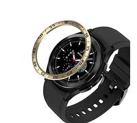 AISPORTS Bezel Ring Compatible with Samsung Galaxy Watch 4 Classic 46mm Bezel Loop Adhesive Cover Anti Scratch Stainless Steel Metal Bezel Protective Case Cover for Samsung Galaxy Watch 4 Classic 46mm