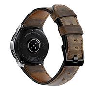 AISPORTS Compatible for Amazfit GTR 4/GTR 3/GTR 3 Pro/GTR 2/GTR 2e/GTR 47mm Leather, 22mm Quick Release Watch Strap Vintage Sport Wristband Replacement Strap for Amazfit Bip 5/Balance/Cheetah/Stratos