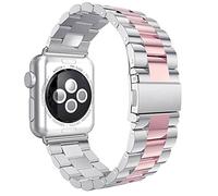 AISPORTS Compatible for Apple Watch Strap 42mm 41mm 40mm 38mm for Women Men, Adjustable Stainless Steel Metal Bracelet Sport Wristband Replacement Strap for Apple Watch Series 10/9/8/7/6/5/4/3/2/1/SE