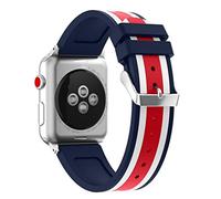 AISPORTS Compatible for Apple Watch Strap 49mm 46mm 45mm 44mm 42mm Silicone, Soft Sport Wristband Metal Buckle Bracelet Replacement Strap for Apple Watch Ultra 2/Ultra/Series 10/9/8/7/6/5/4/3/2/1/SE