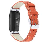 AISPORTS Compatible for Fitbit Inspire/Inspire HR Strap Leather for Women Men, Soft Slim Breathable Sport Wristband Bracelet Replacement Strap for Fitbit Inspire/Inspire HR/Ace 2 Fitness Tracker