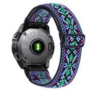 AISPORTS Compatible for Garmin Descent MK1/MK2/MK2i/Mk3i 51mm Strap Nylon, 26mm Soft Stretch Braided Elastic Weave Nylon Solo Loop Replacement Strap for Garmin Quatix 8 51mm/7X Solar/6X Solar/3