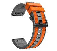 AISPORTS Compatible for Garmin Descent MK1/MK2/MK2i/Mk3i 51mm Strap Silicone, 26mm Soft Braided Weave Pattern Sport Wristband Bracelet Replacement Strap for Garmin Quatix 8 51mm/7X Solar/6X Solar/3