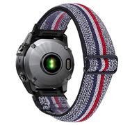 AISPORTS Compatible for Garmin Enduro 3/2/1 Strap Nylon, 26mm Soft Stretch Braided Elastic Weave Nylon Solo Loop Replacement Strap for Garmin Fenix 8 Pro 51mm/8 51mm/7X/7X Pro/6X/6X Pro/5X/5X Plus