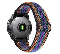 AISPORTS Compatible for Garmin Enduro 3/2/1 Strap Nylon, 26mm Soft Stretch Braided Elastic Weave Nylon Solo Loop Replacement Strap for Garmin Fenix 8 Pro 51mm/8 51mm/7X/7X Pro/6X/6X Pro/5X/5X Plus